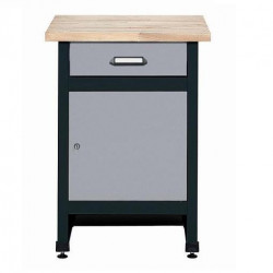 Kupper Desserte 1 porte et 1 tiroir gris Kupper Kobleo Kupper Desserte 1 porte et 1 tiroir gris Kupper Kobleo