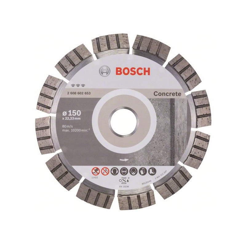 Bosch Disque à tronçonner diamanté Best for Concrete 150x22,23mm Bosch Kobleo