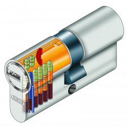 Abus Cylindre à bouton EC-S 30x30mm varié Abus Kobleo