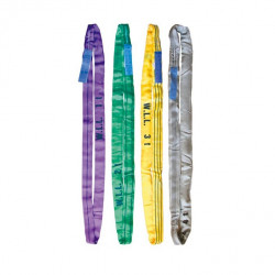 Levac Elingue ronde 4428R30 textile rouge 3m CMU 5000Kg Levac Kobleo