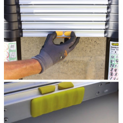 Centaure Echelle télescopique 13 échelons hauteur d'accès maxi 4,70 m Bamboo Kobleo