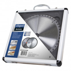 Scheppach Ensemble de 2 lames carbure Diam254x30/25.4x2.8 Z48/60 Scheppach Kobleo