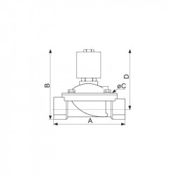 Nuair Electrovanne à commande directe 84002 VSO 84 FF1/2 10bar Nuair Kobleo