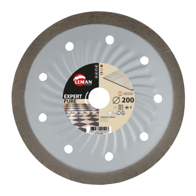 Leman Disque diamant jante carrelage 200x30/25,4/22,23mm Leman Kobleo