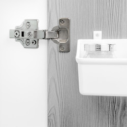 Emuca Lot 20 charnières droite montage en applique Emuca Kobleo