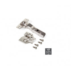 Emuca Lot de 20 charnières montage en applique Emuca Kobleo