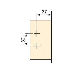 Emuca Lot de 20 charnières montage en applique Emuca Kobleo