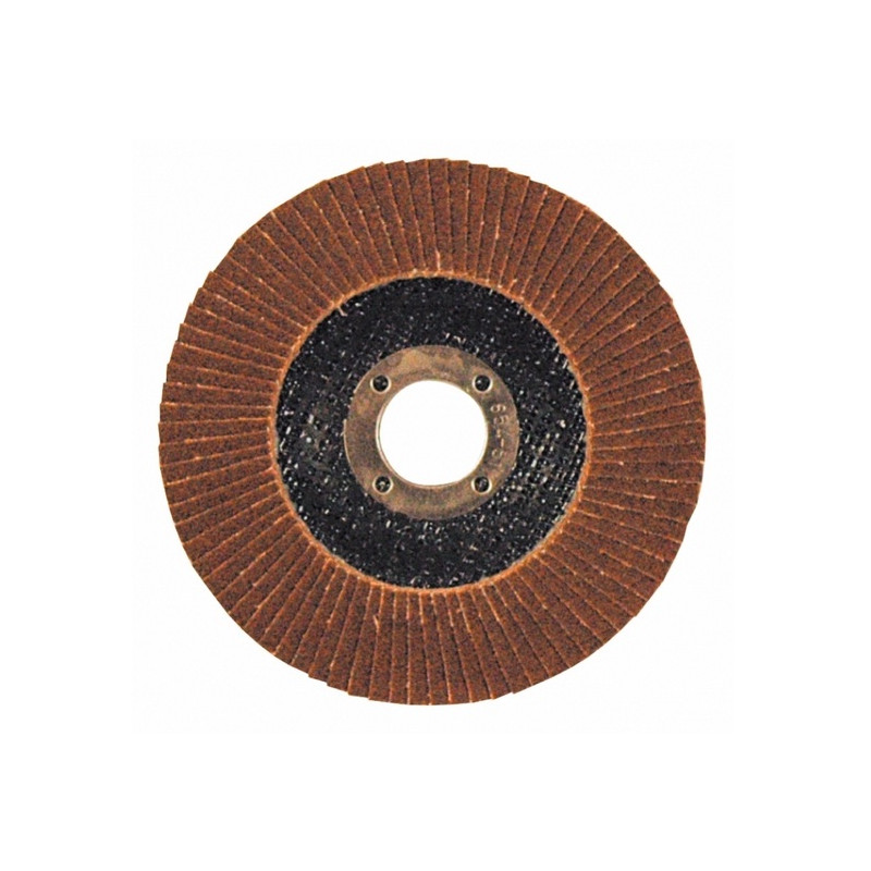 Leman Lot de 10 disques à lamelles bombées corindon D115x22,23mm Gr120 Leman Kobleo