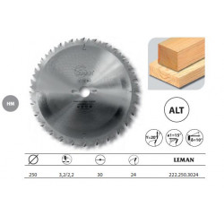 Leman Lame carbure débit 250x30x24z Alt. anti-recul bois Leman Kobleo