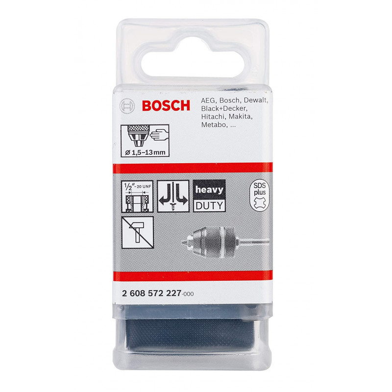 Mandrin autoserrant SDS-plus 1,5 – 13 mm, SDS-plus Bosch 2608572227 