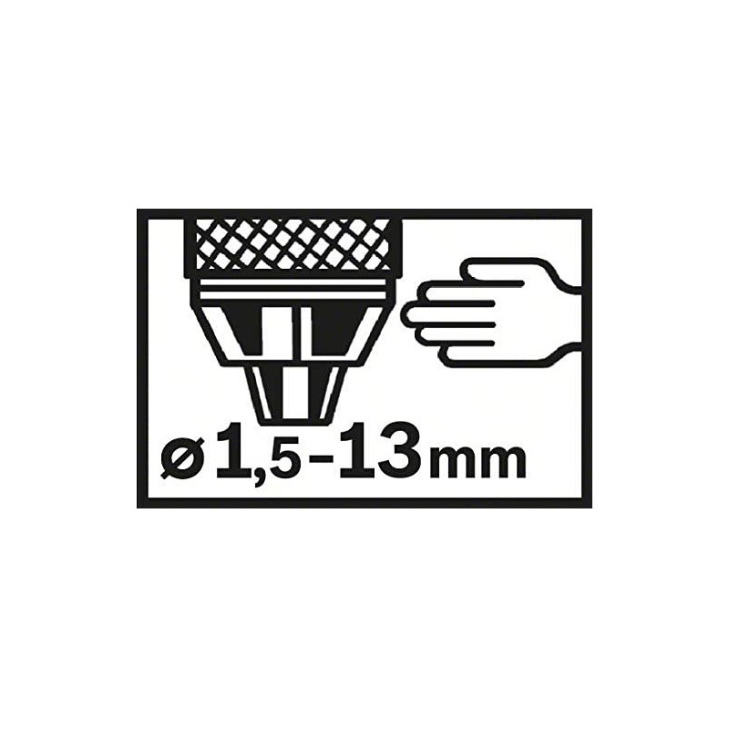 Mandrin Bosch - Mandrin automatique chromé pour perceuse à percussion 1,5 à  13mm 1/2 - 20