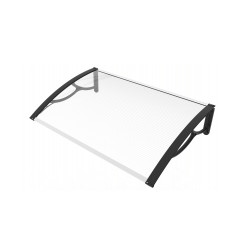 Habrita Foresta Marquise de porte et fenêtre 80 x 120 cm en polycarbonate alvéolaire C Kobleo Habrita Foresta Marquise de porte et fenêtre 80 x 120 cm en polycarbonate alvéolaire C Kobleo