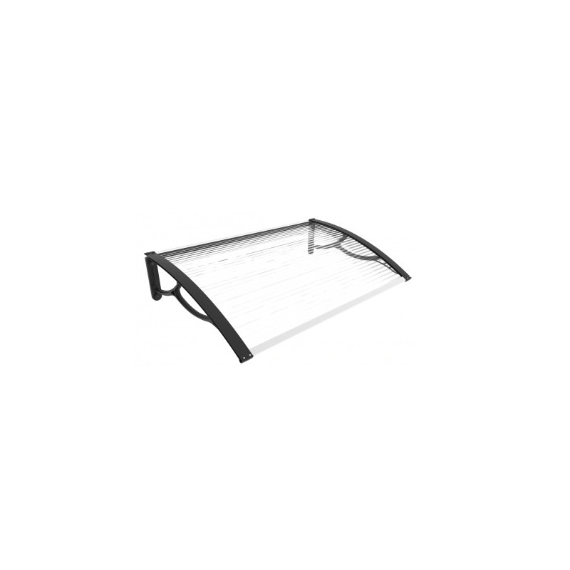 Habrita Foresta Marquise de porte et fenêtre 80 x 120 cm en polycarbonate alvéolaire C Kobleo Habrita Foresta Marquise de porte et fenêtre 80 x 120 cm en polycarbonate alvéolaire C Kobleo
