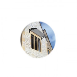 Habrita Foresta Marquise de porte et fenêtre 80 x 120 cm en polycarbonate alvéolaire C Kobleo Habrita Foresta Marquise de porte et fenêtre 80 x 120 cm en polycarbonate alvéolaire C Kobleo