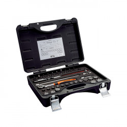 Bahco Jeu de douilles et cliquet 7429JDE tête 3/8 34 pièces Bahco Kobleo