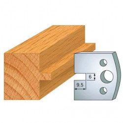 Leman Jeu de 2 fers profilés acier Ht40mm N°017 Leman Kobleo
