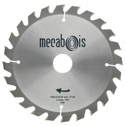 Sidamo Lame carbure Silergie I 190x2.4x30mm 24 dents Sidamo Kobleo