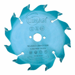 Leman Lame carbure à rainer en V90° D160x6,0/3,5x20mm Z12 Leman Kobleo