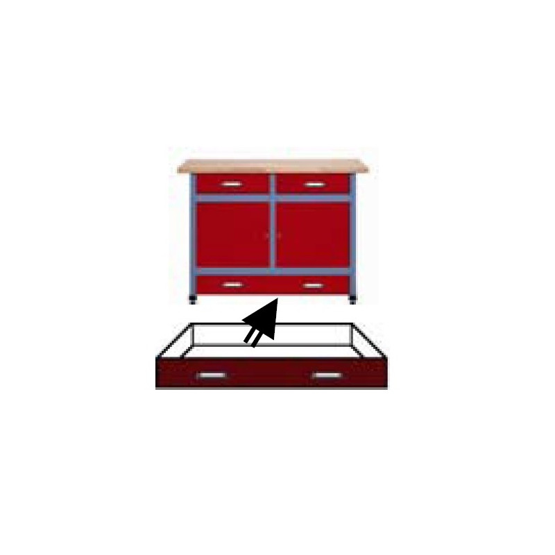 Kupper Grand tiroir 96,3x12x42cm pour établi SH95/SH100 rouge Kupper Kobleo