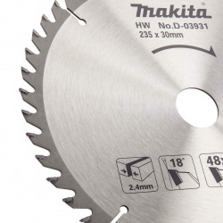 Makita Lame de scie circulaire carbure 235mm 48 dents D-03931 Makita Kobleo