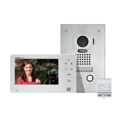 Aiphone Kit vidéo platine JOS1F encastrée moniteur 7 touche sensitive Aiphone Kobleo