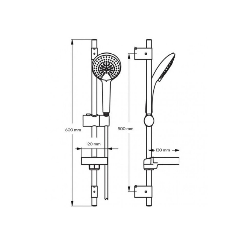 Ondée Kit barre de douche Sachkbdtalx Tallia chromé Ondée Kobleo Ondée Kit barre de douche Sachkbdtalx Tallia chromé Ondée Kobleo