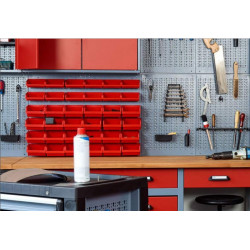 Kupper Panneau mural perforé 40x60cm 18 boites de rangements Kupper Kobleo