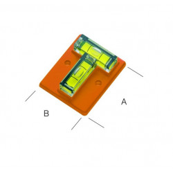 Metrica Mini niveau à T 34551 pour plan noir 48X40mm Metrica Kobleo