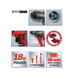 Einhell Marteau-perforateur TE-HD 18 Li-Solo SDS-Plus 18V produit seul Einhell Kobleo