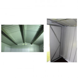 Duramax Abri de jardin anthracite en métal Colossus 10x8 7,75 m2 DUAE108PR Kobleo