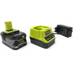 Ryobi Pack chargeur rapide RC18120-140 2A avec batterie 18V 4Ah One+ Ryobi Kobleo Ryobi Pack chargeur rapide RC18120-140 2A avec batterie 18V 4Ah One+ Ryobi Kobleo