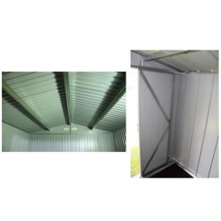 Duramax Abri de jardin Duramax 8x6 DUAE86PR 4,76 m2 en métal anthracite Kobleo