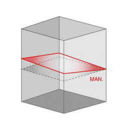 Metrica Niveau laser rotatif automatique 60719 portée 500m IP64 Metrica Kobleo