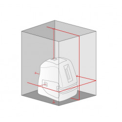 Metrica Niveau laser CR 61360 5 points rouge portée 15/20m Metrica Kobleo