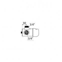 Delabie Mitigeur de douche Tempomix M3/4 apparent temporisé 30sec Delabie Kobleo