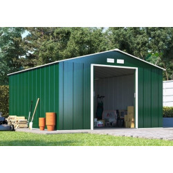 Duramax Abri de jardin en métal vert pin 9,69 m2 DUVP1010PR Kobleo