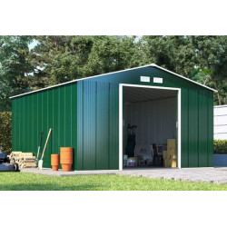 Duramax Abri de jardin en métal vert pin 7,75 m2 DUVP108PR Kobleo