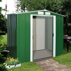 Duramax Abri de jardin en métal vert pin 4,75 m2 DUVP86PR Kobleo Duramax Abri de jardin en métal vert pin 4,75 m2 DUVP86PR Kobleo