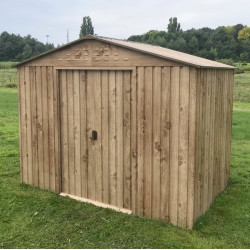 Duramax Abri de jardin en métal Woodgrain imitation bois 7,75m2 10x8 Duramax Kobleo