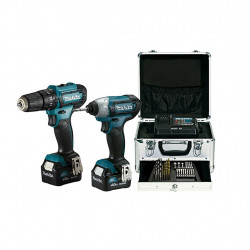 Makita Coffret outils CLX228SMX1 Perceuse percussion HP333D Visseuse à chocs TD110D Makita Kobleo