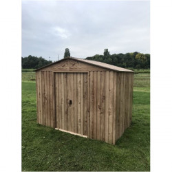 Duramax Abri de jardin Woodgrain en métal imitation bois 4,75m2 Duramax Kobleo