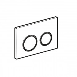 Geberit Plaque de déclenchement Omega 20 chromé brillant/mat Geberit Kobleo