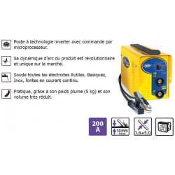 Gys - Poste à souder à l'électrode MMA Inverter 0-130 Amp +