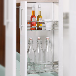 Emuca Porte-bouteilles extractible Supra 115 mm acier, Chromé Emuca Kobleo