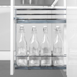 Emuca Porte-bouteilles extractible Supra 115 mm acier, Chromé Emuca Kobleo