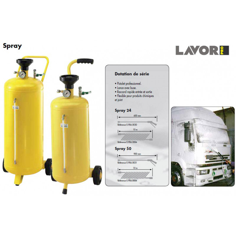 Lavor Pulvérisateur chimique Spray NV50 50L 6bar lance 900mm Lavor Pro Kobleo