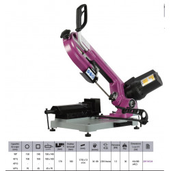 Sidamo Scie à ruban Sr171 Mv acier manuelle 1500w 1735x13x0,6mm Sidamo Kobleo