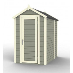 Baltic Abri de jardin en bois peint gris 2,16 m2 SLOT Gris Kobleo