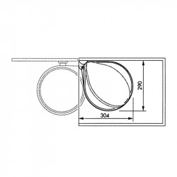 Hailo Poubelle encastrable Compact-Box M 15L inox Hailo Kobleo