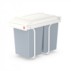 Hailo Poubelle de tri Multi-Box Duo L encastrable 2x14L Hailo Kobleo